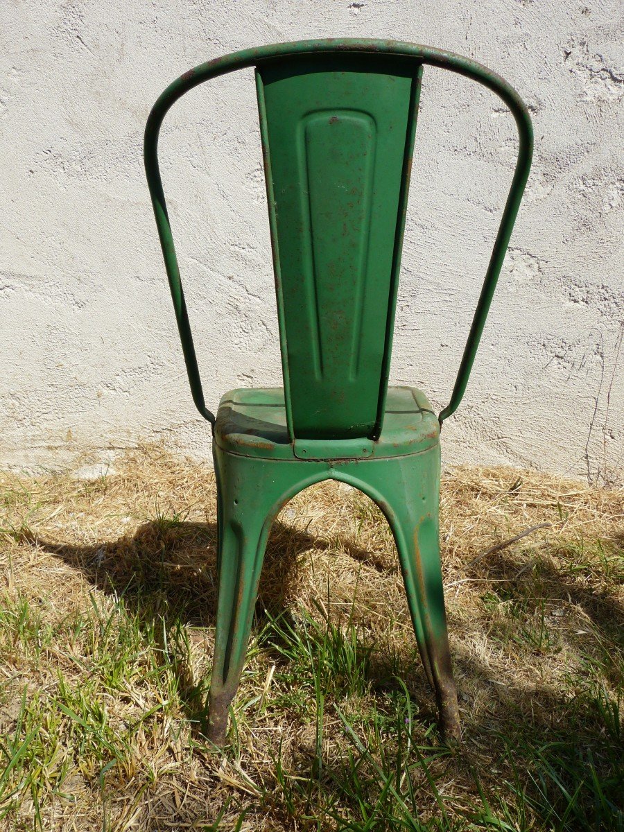 Series Of 16 Tolix Metallic Chairs-photo-1