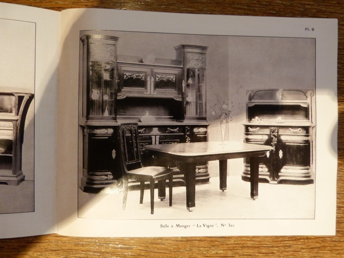 Louis Majorelle, Art Nouveau Mahogany Buffet, Vine Decor-photo-8