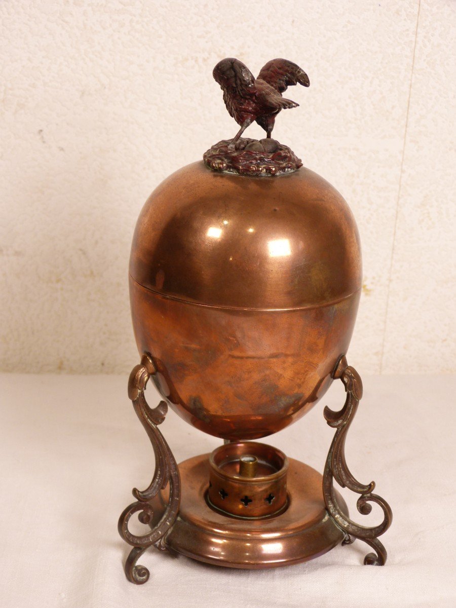 19th Century Copper Egg Pan-photo-2