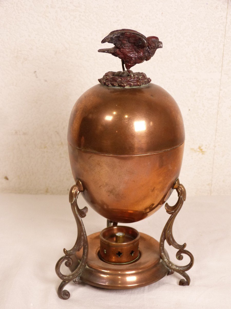 19th Century Copper Egg Pan-photo-1