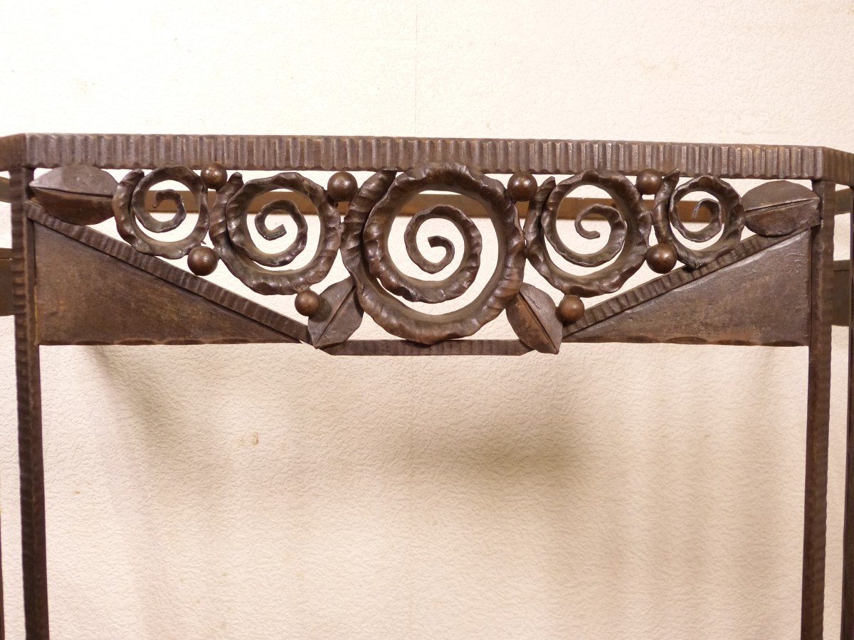 Console Art Déco En Fer Forgé Dlg Edgar Brandt -photo-2