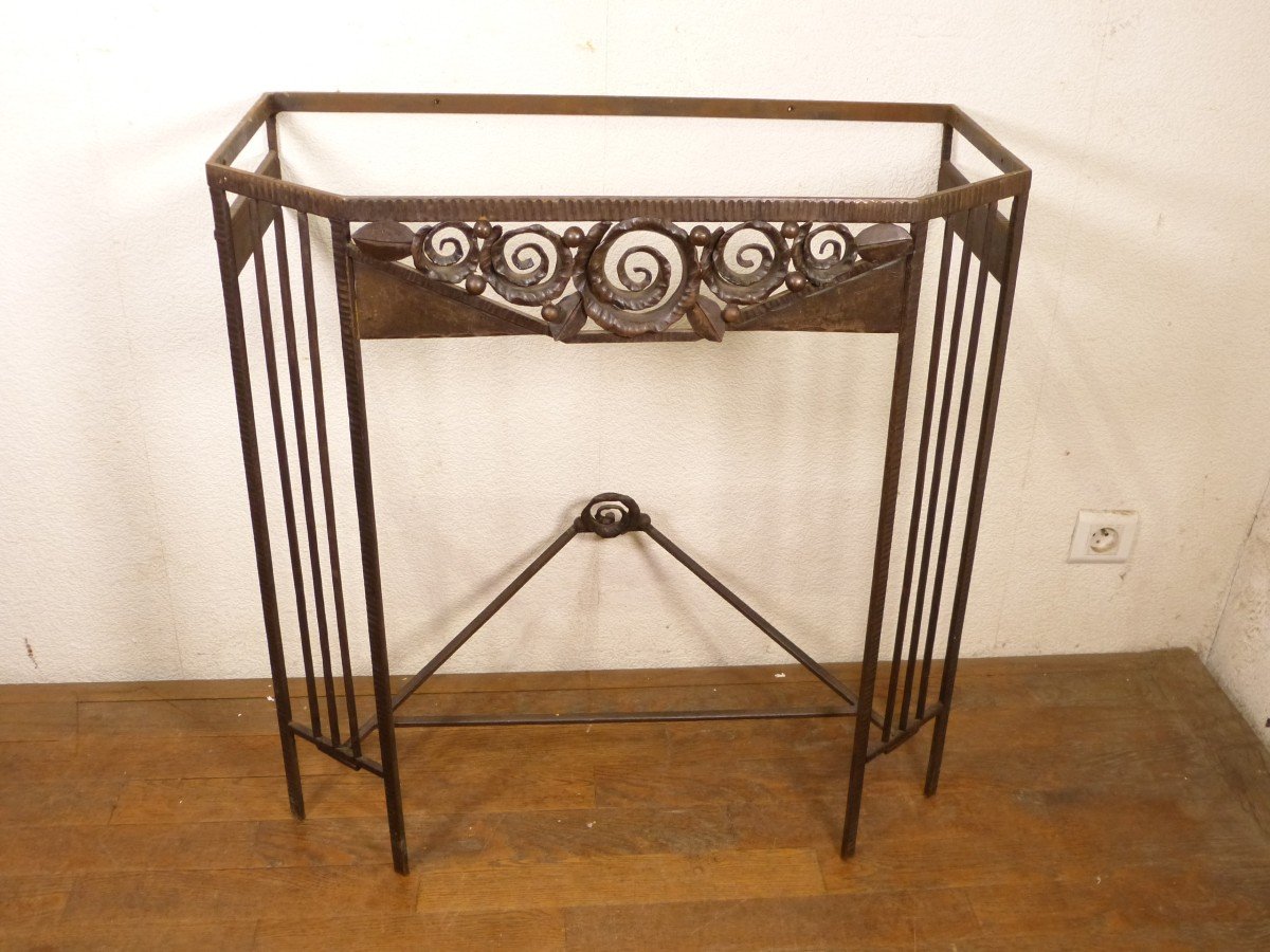 Console Art Déco En Fer Forgé Dlg Edgar Brandt -photo-1