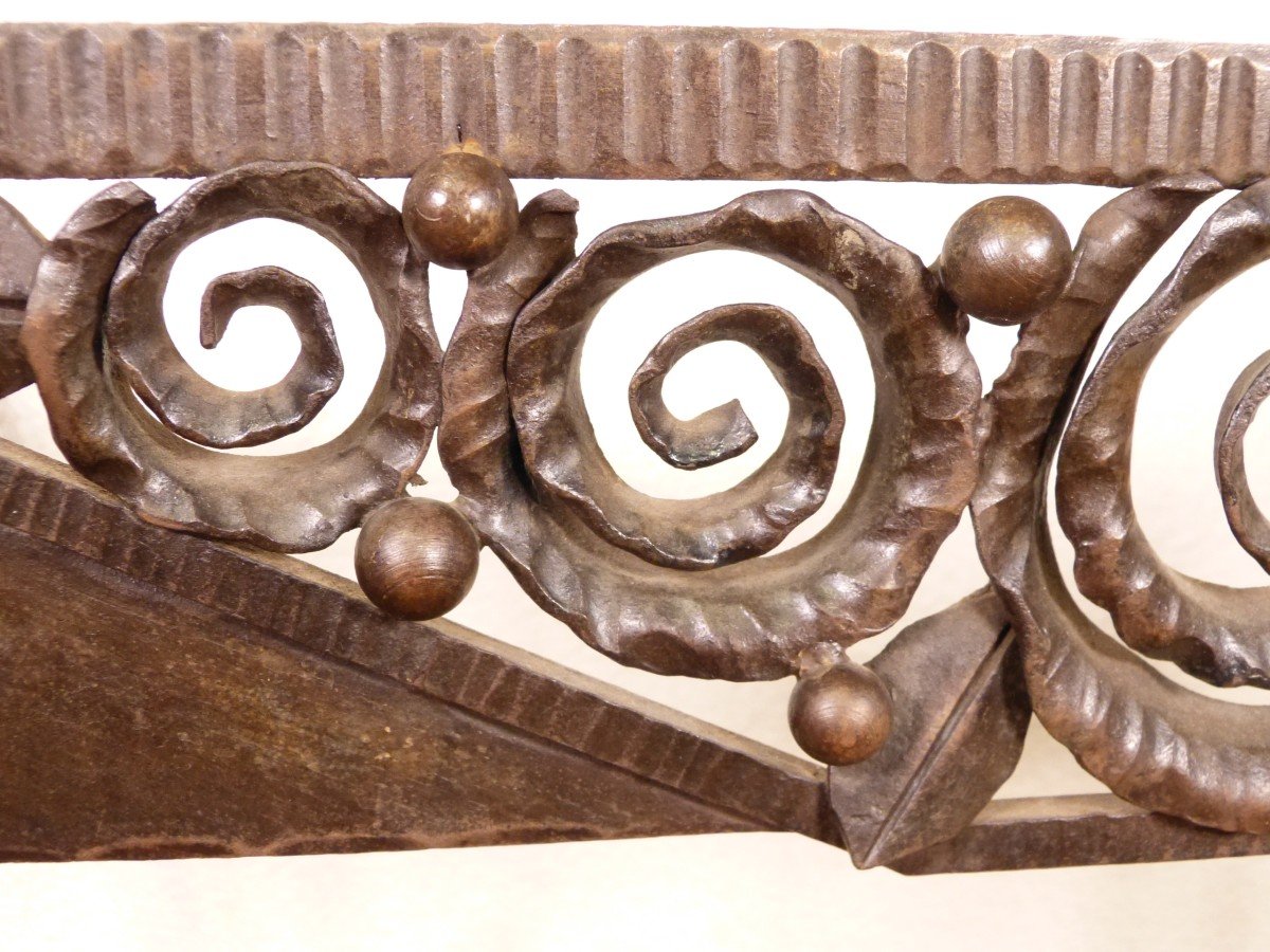 Console Art Déco En Fer Forgé Dlg Edgar Brandt -photo-3