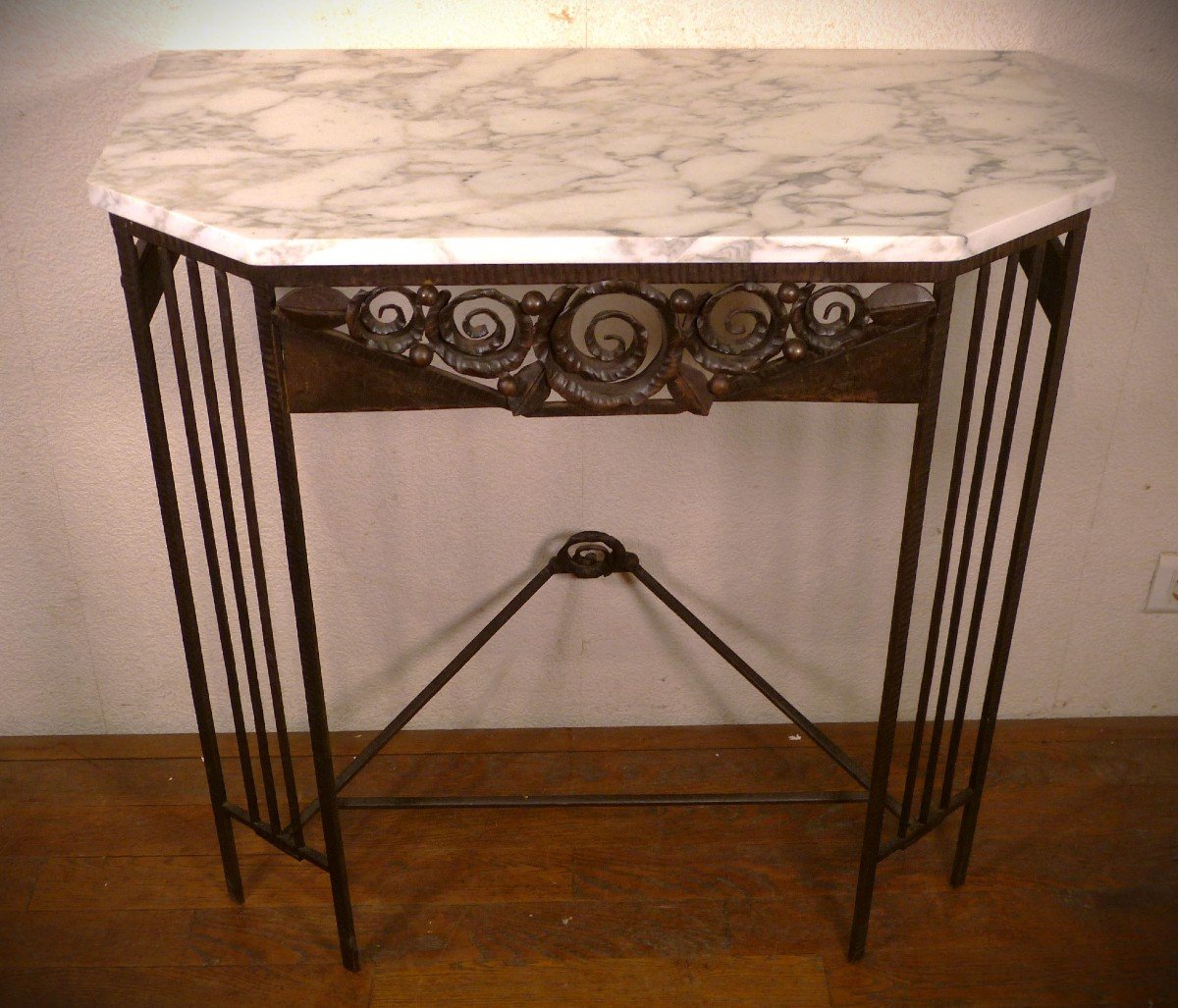 Console Art Déco En Fer Forgé Dlg Edgar Brandt 