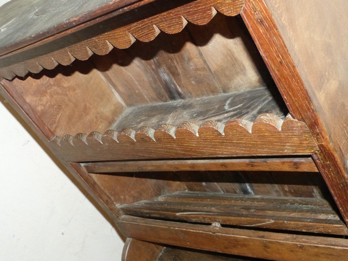 Brutalist Mountain Buffet Furniture In Oak 19th Century-photo-2