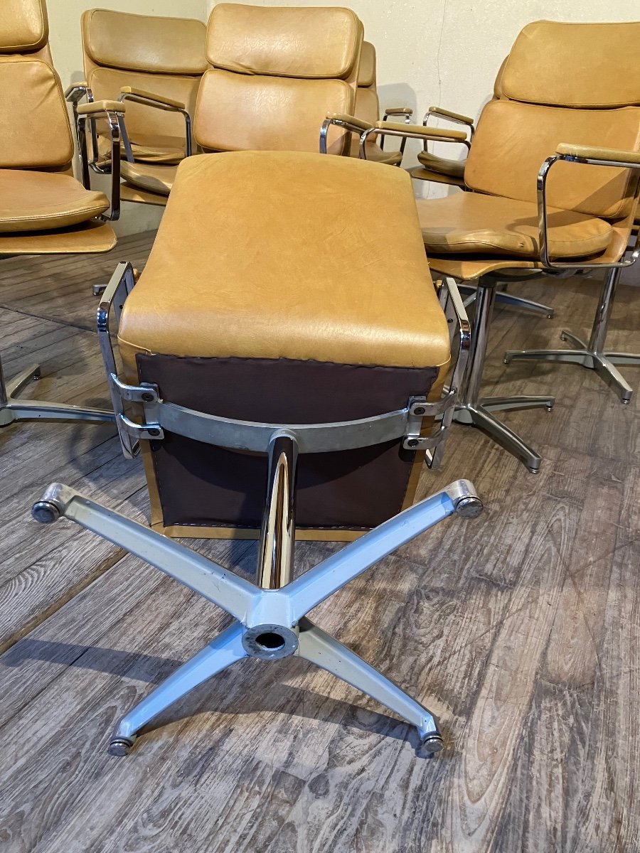 Paire de Fauteuils Tournant 8 exemplaires disponibles Dlg Eames soft Pad Herman Miller -photo-4
