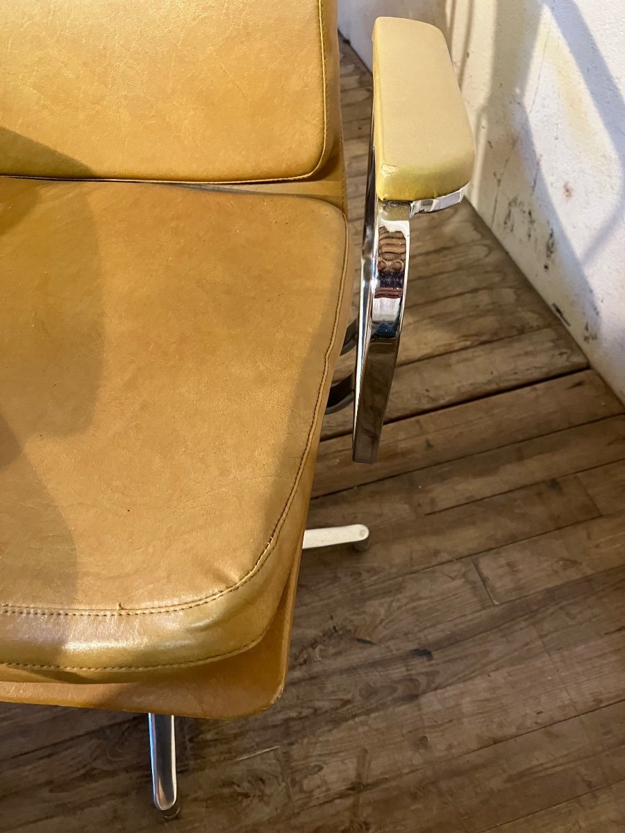 Paire de Fauteuils Tournant 8 exemplaires disponibles Dlg Eames soft Pad Herman Miller -photo-4