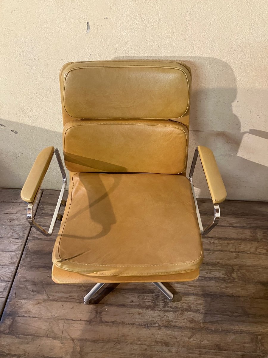 Paire de Fauteuils Tournant 8 exemplaires disponibles Dlg Eames soft Pad Herman Miller -photo-6