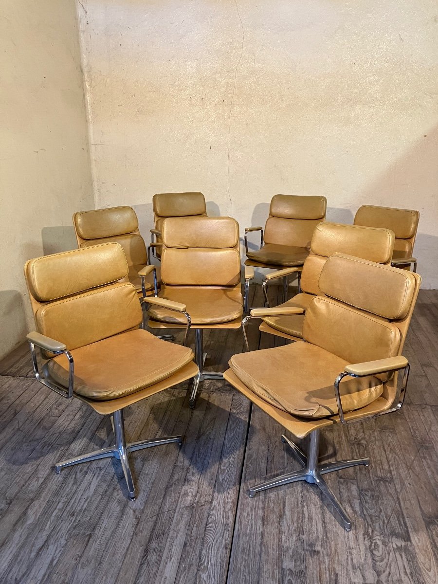 Paire de Fauteuils Tournant 8 exemplaires disponibles Dlg Eames soft Pad Herman Miller 