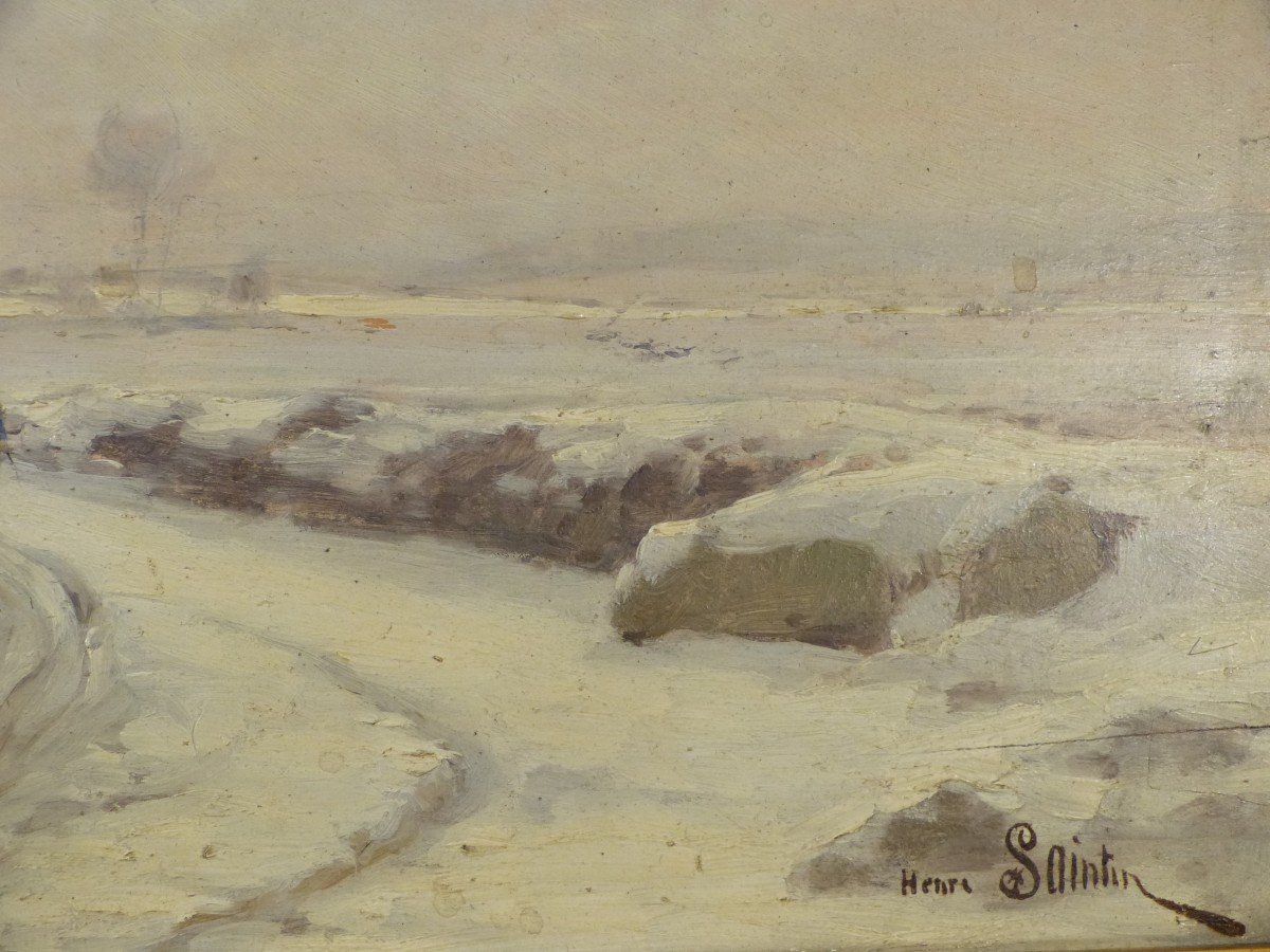 Henri Saintin Snow Landscape-photo-1