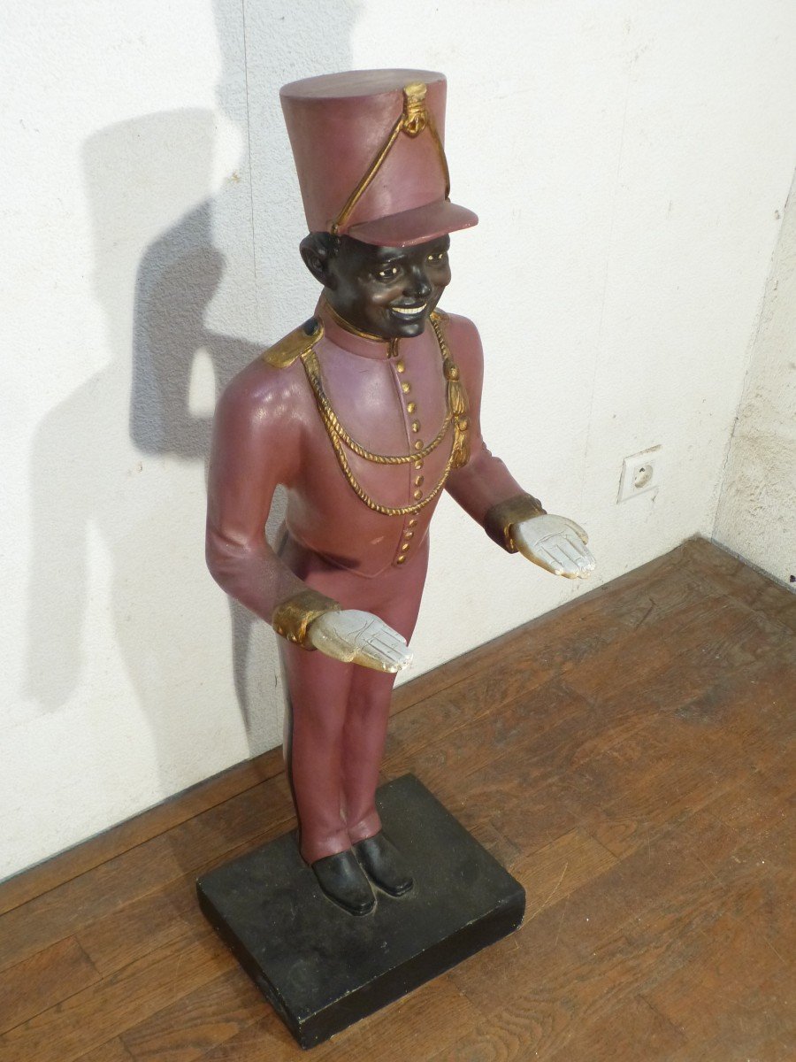 Groom In Polychrome Plaster Business Card Display 100 Cm-photo-3