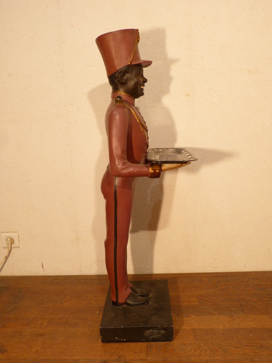 Groom In Polychrome Plaster Business Card Display 100 Cm-photo-4