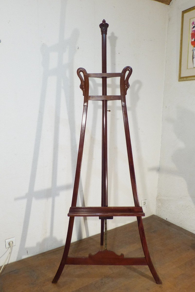 Chevalet En Acajou Col De Cygnes Epoque Empire
