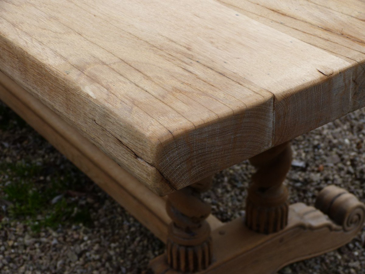 Very Large Castle Monastery Farm Table 280 Cm In Oak-photo-7