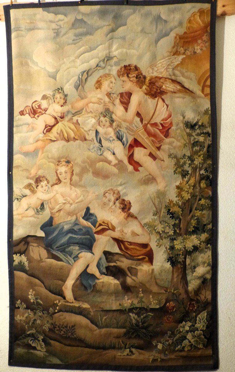 Tapisserie 213 X 122 Cm Qualité Fine 19ème