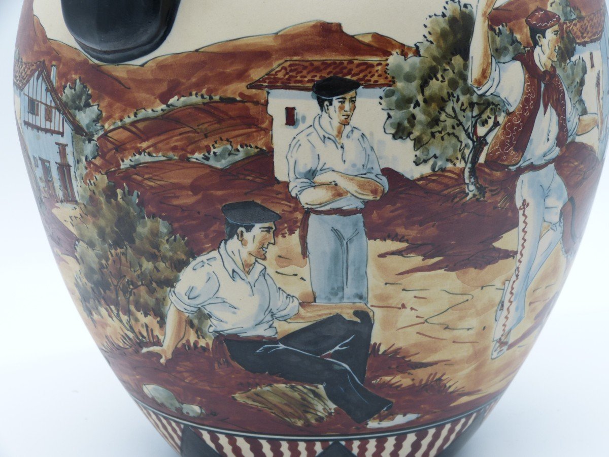 Ciboure Large Vase With Handles Madeleine Moreau Rodolphe Fischer Period Dancers-photo-8