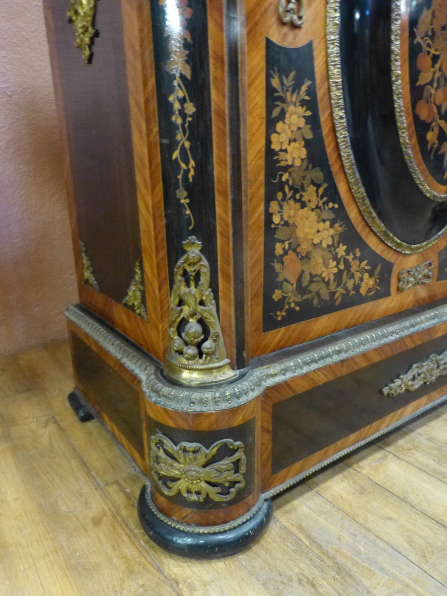 Pair Of Napoleon III Furniture At Support Height Low Buffet-photo-3