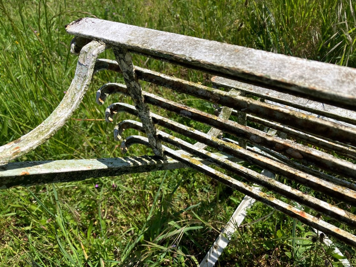 Banc De Pots En Fer D’arras étagère à Plantes Pour Jardin Serre Ou Jardin D’hiver 19eme-photo-3