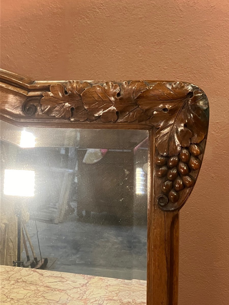 Gauthier Poinsignon Art Nouveau Trolley School Of Nancy In Walnut-photo-1