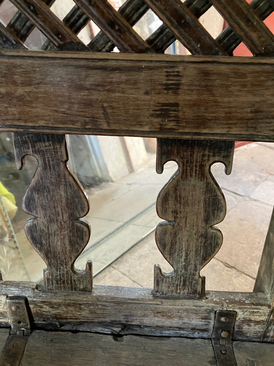 Rare Petite Chaise De Montagne Garde-manger à Clair Voie -photo-6