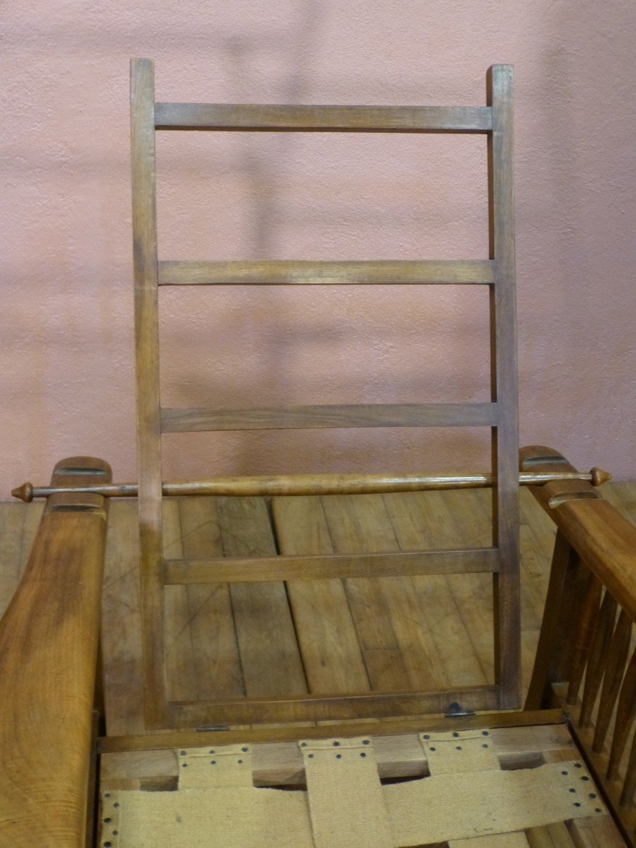 Paire De Fauteuils Maurice En Cuir Dossiers Inclinables-photo-4