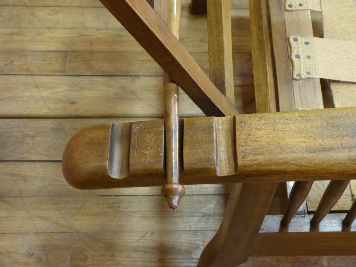 Paire De Fauteuils Maurice En Cuir Dossiers Inclinables-photo-5
