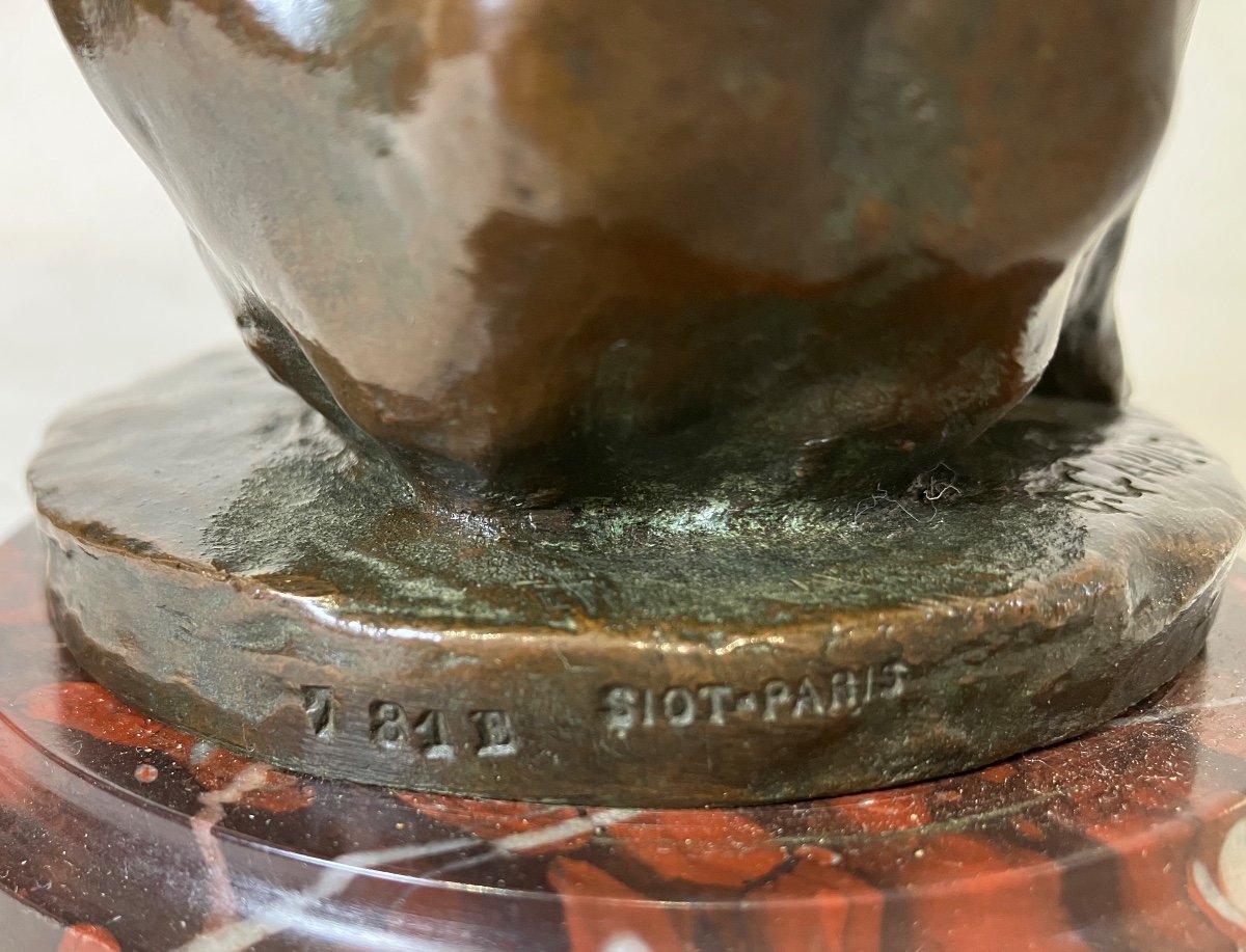 Georges Gardet Ours En Bronze Siot Paris Fondeur Numéroté-photo-2