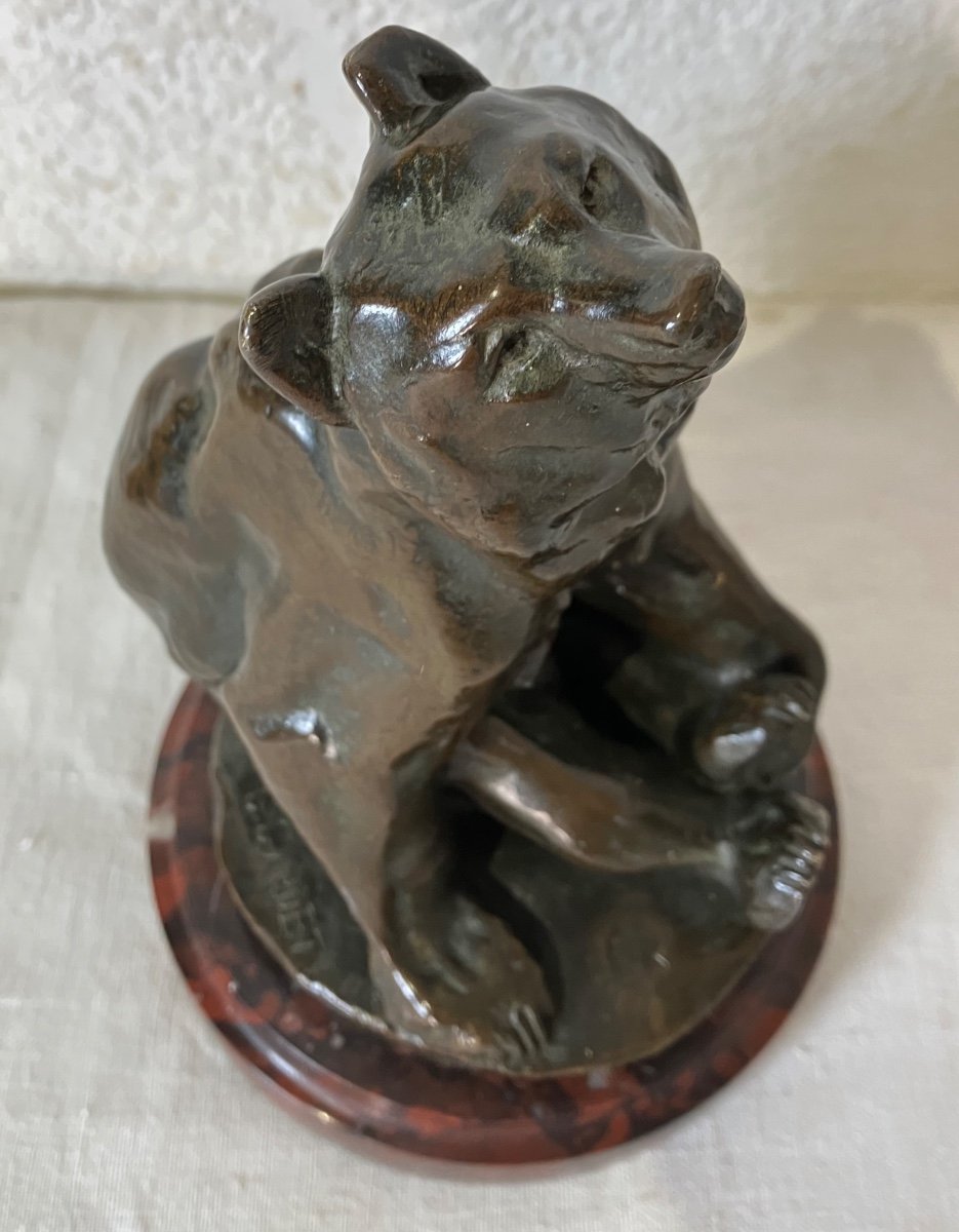 Georges Gardet Ours En Bronze Siot Paris Fondeur Numéroté-photo-8