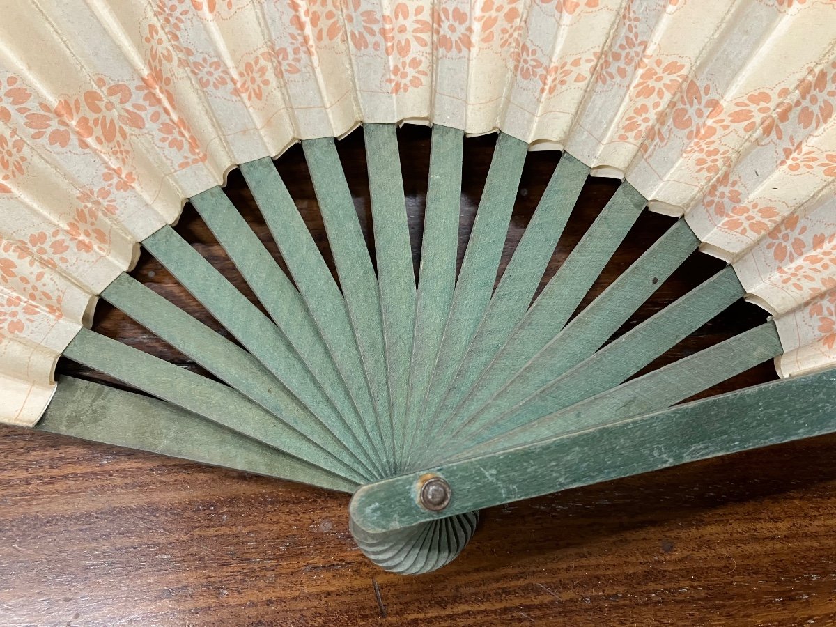 Advertising Fan Perfume Piver Azurea Willette 1906 Paris Perfumery -photo-4