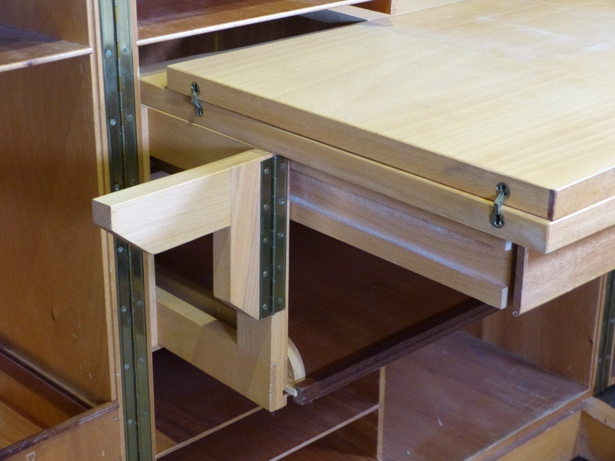 Ernst Mumenthaler  Et Otto Meier "magic Box" Bureau Malle Dépliable-photo-3