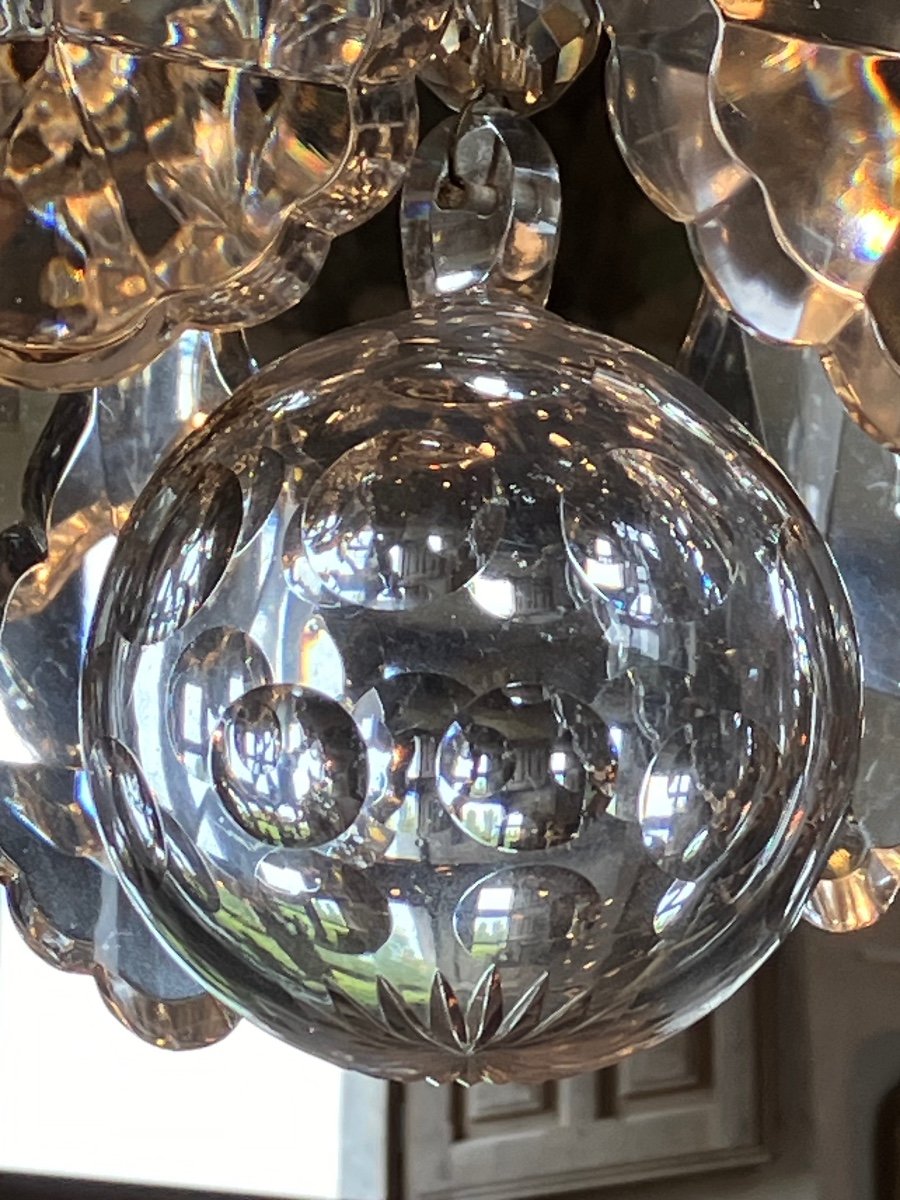 Large Chandelier With Crystal Tassels And Daggers -photo-2