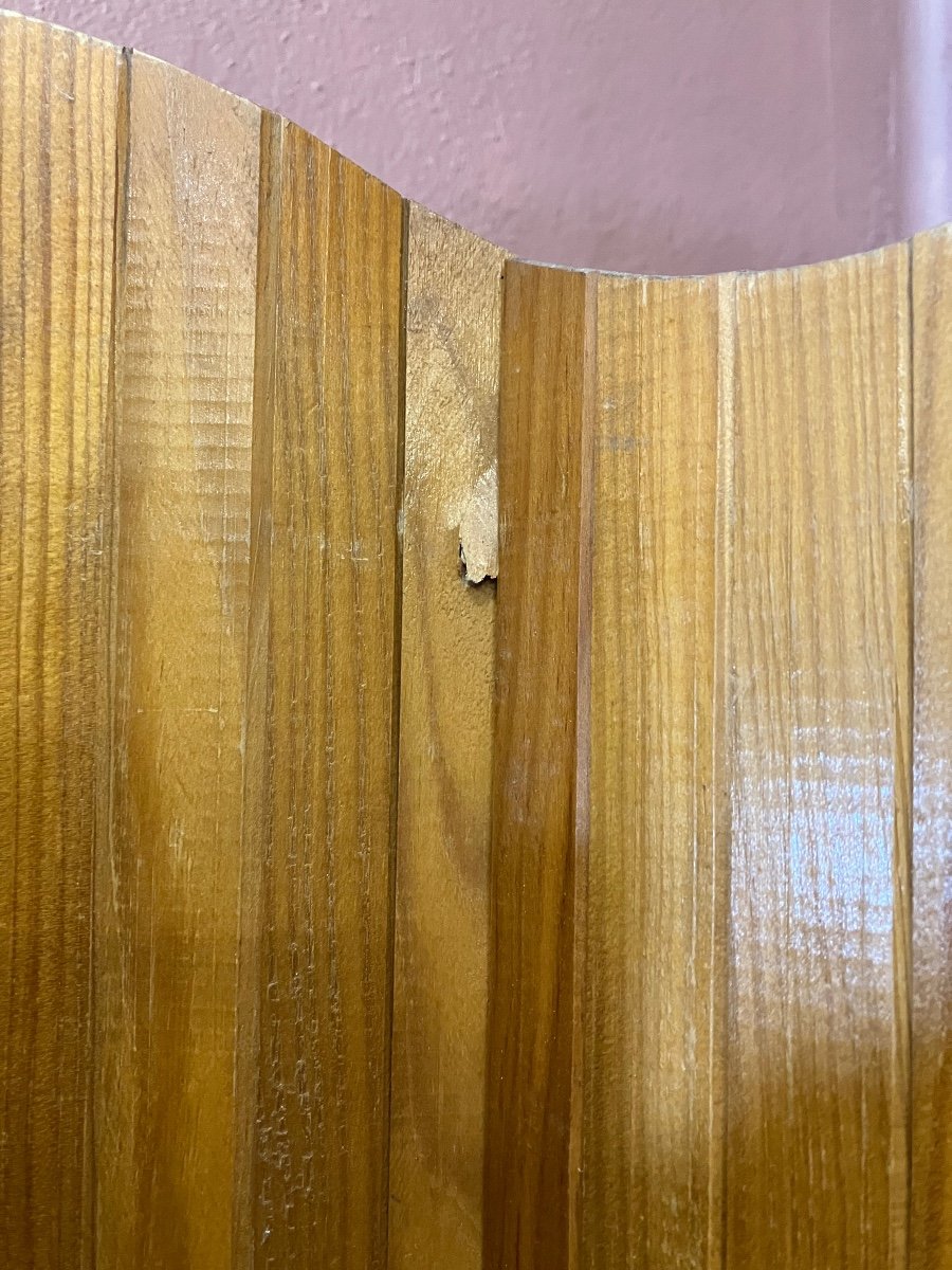 Jomain Baumann Paire De Paravents En Pin  à Lattes -photo-2