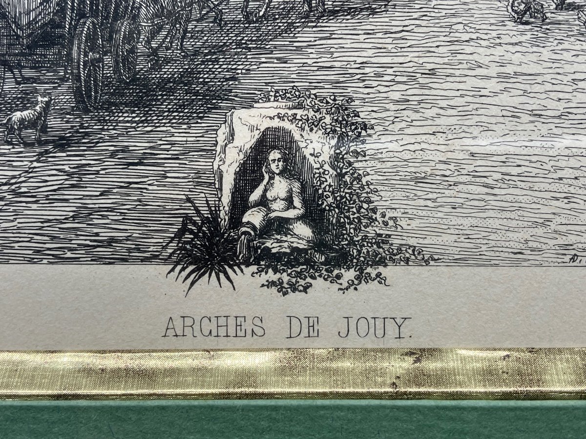 Série De 5 Gravures Encadrées Vues Des Environs De Metz-photo-7