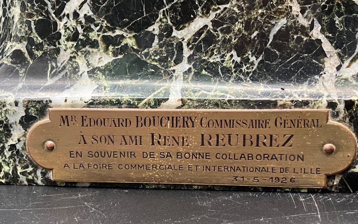 Maurice Guiraud-rivière Bronze  Tête De Femme Etling Fondeur 59 Cm -photo-2