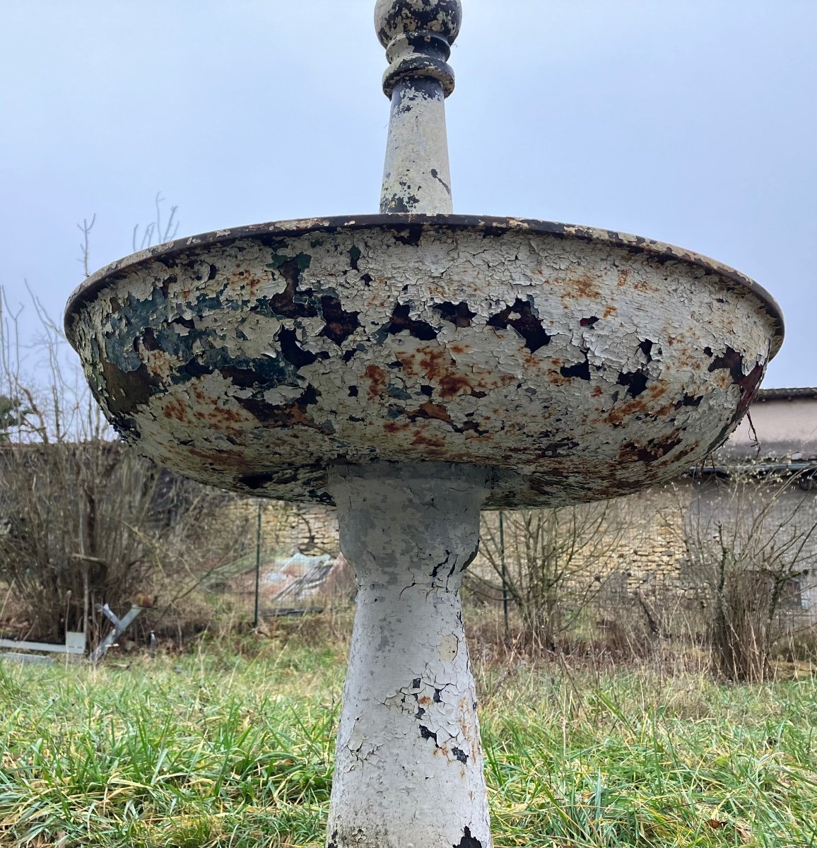 Abrevoir à Oiseaux Fonte Vasque De Jardin Jardinière Déco Extérieur Fontaine -photo-3