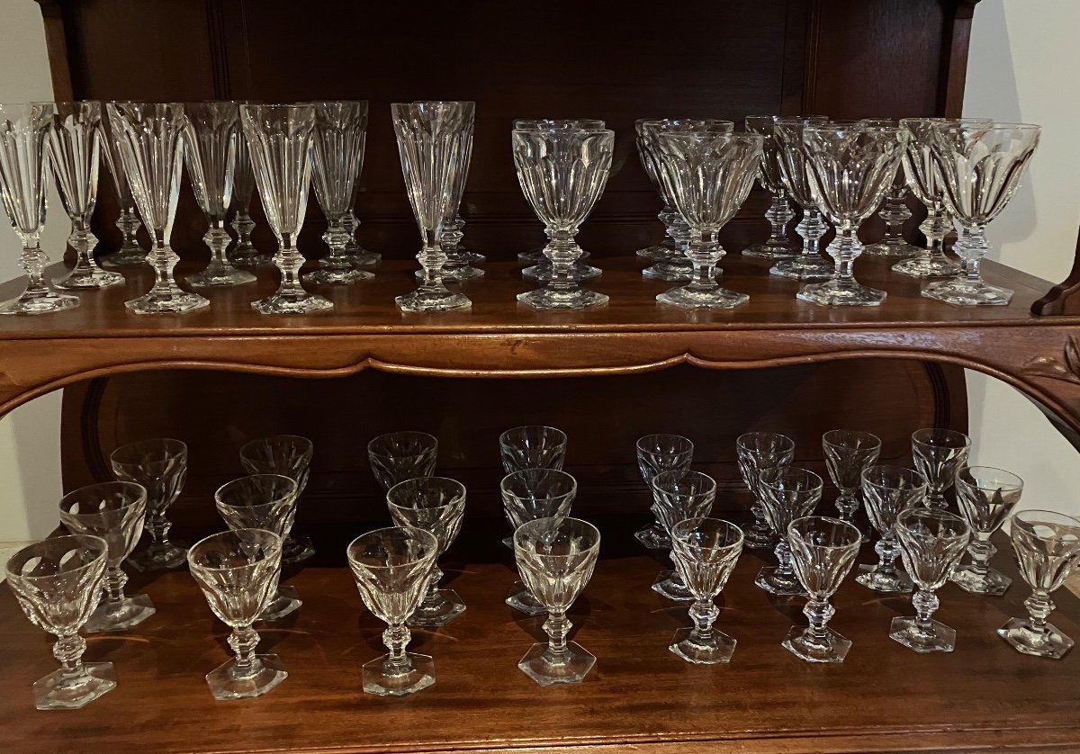 Harcourt Baccarat 48 Piece Crystal Glasses And Flutes Set -photo-3