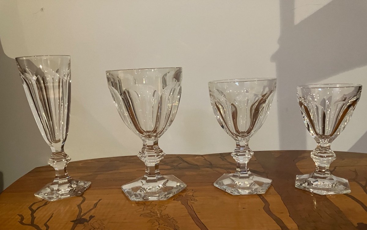 Harcourt Baccarat 48 Piece Crystal Glasses And Flutes Set 