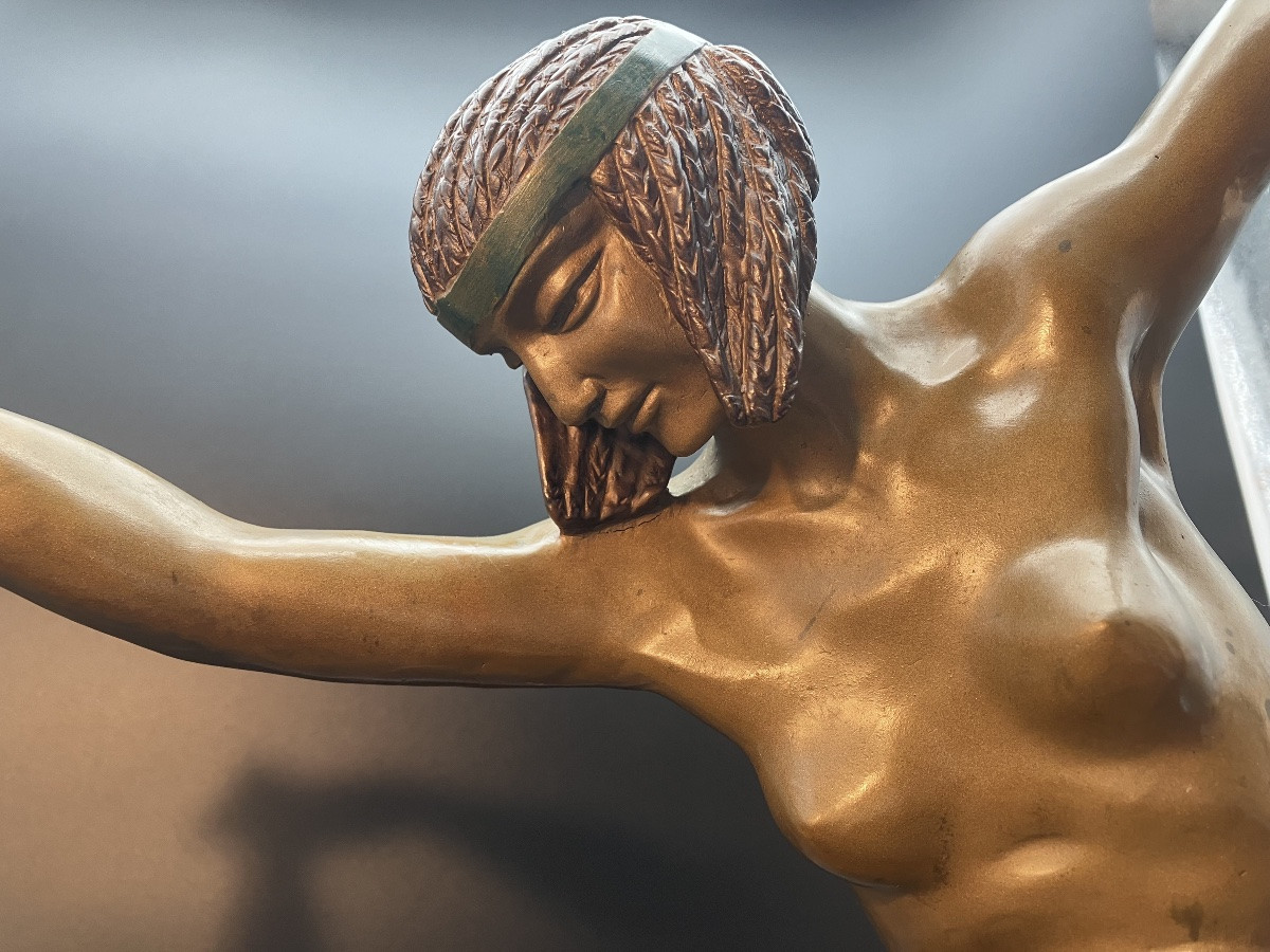 Claire Colinet Isis Important Bronze Orientalist Egypt -photo-7