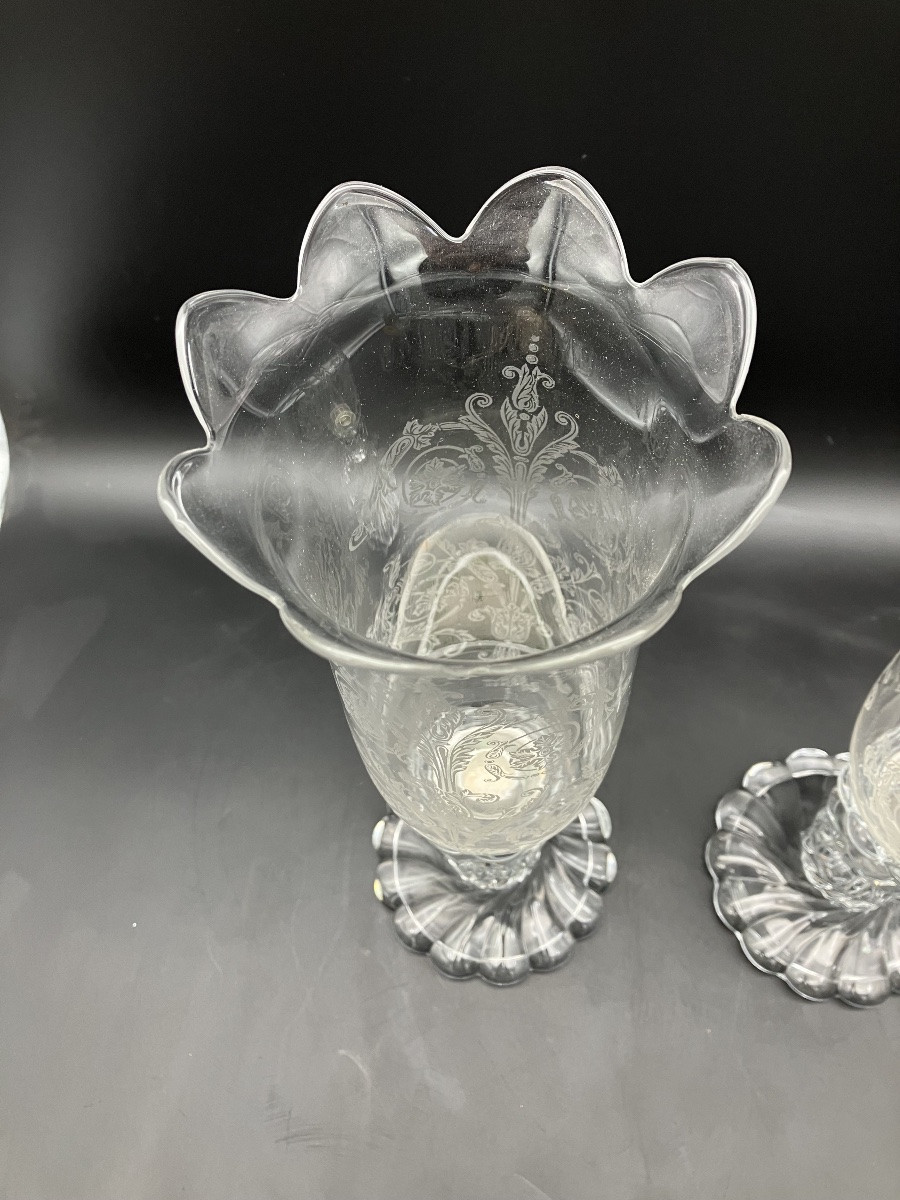 Baccarat Paire De Photophores En Cristal -photo-3