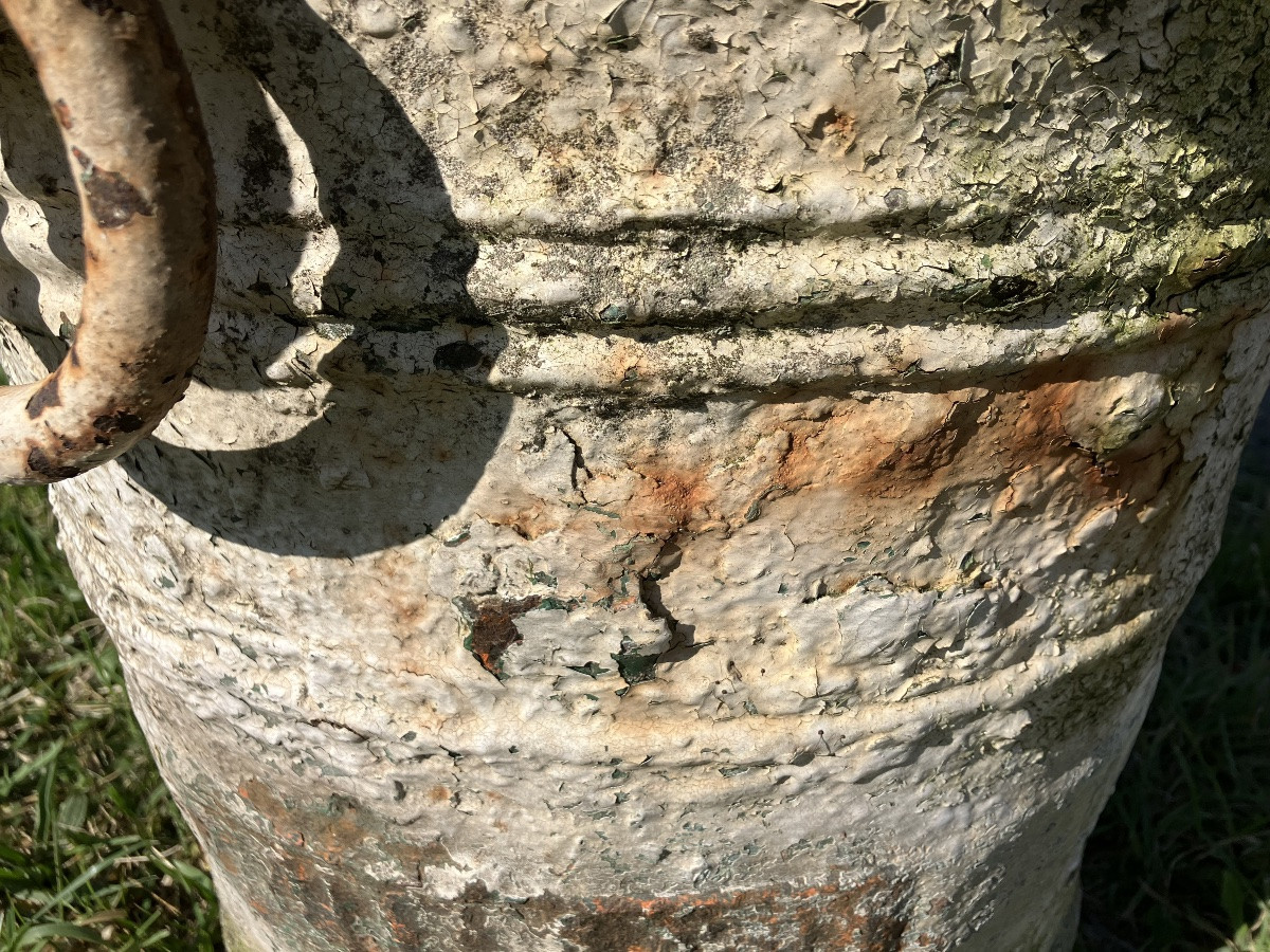 Important Cast Iron Mortar Late 15th Century Planter Basin -photo-3