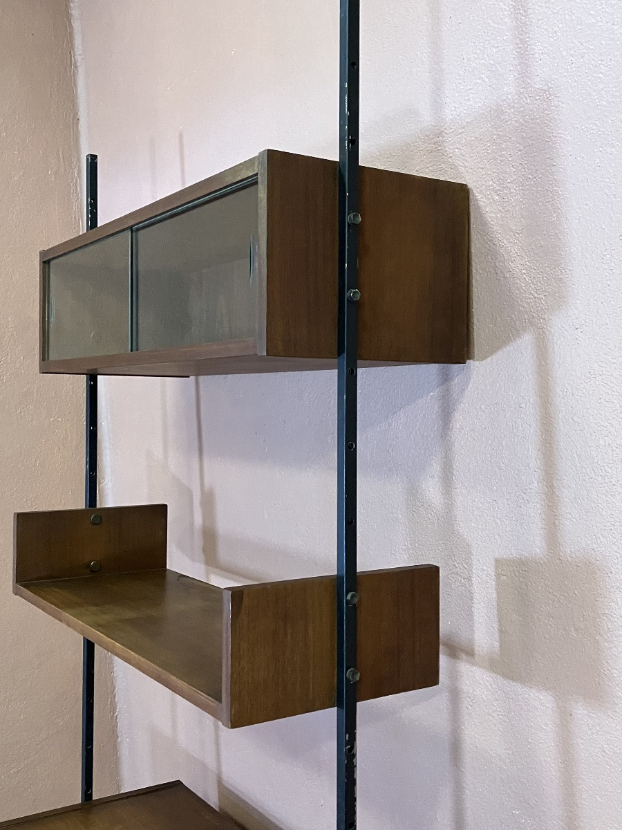 Vintage Modular Shelf With Display Cabinet Shelving And Storage Unit Scandinavian Style -photo-2