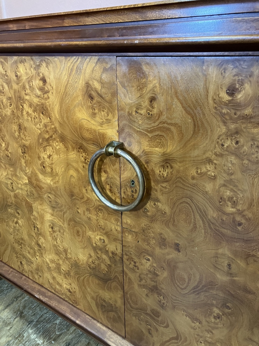 Majorelle Nancy Large Art Deco Sideboard 250 Cm In Mahogany -photo-3