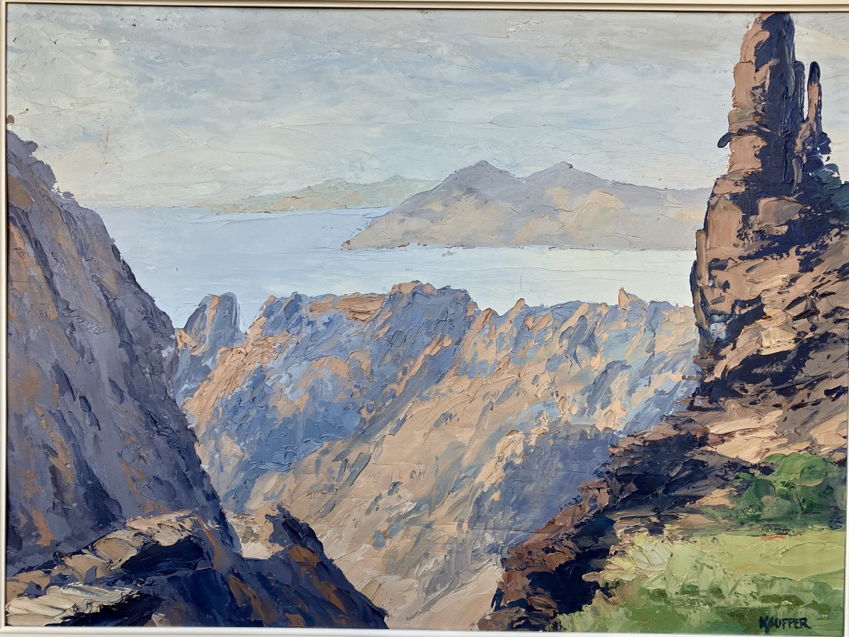 André Kauffer Corse Calanches De Piana 53 x 72 cm Entourage De  Pierre Bach-photo-2