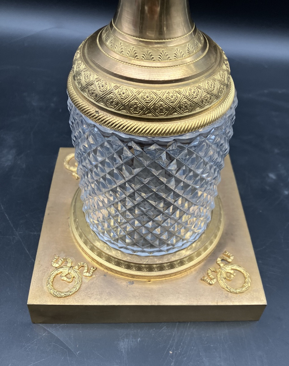 Empire Crystal And Gilt Bronze Cup -photo-2
