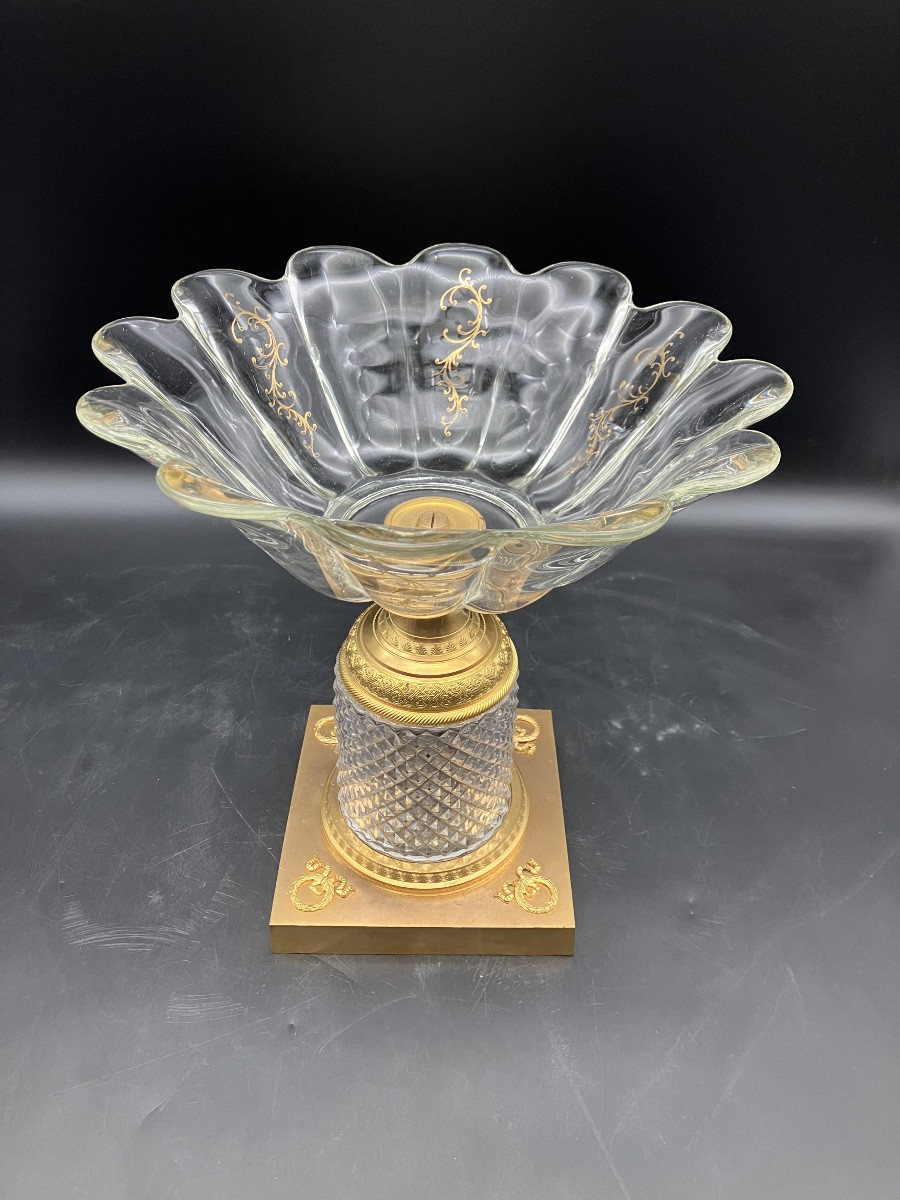 Empire Crystal And Gilt Bronze Cup -photo-2
