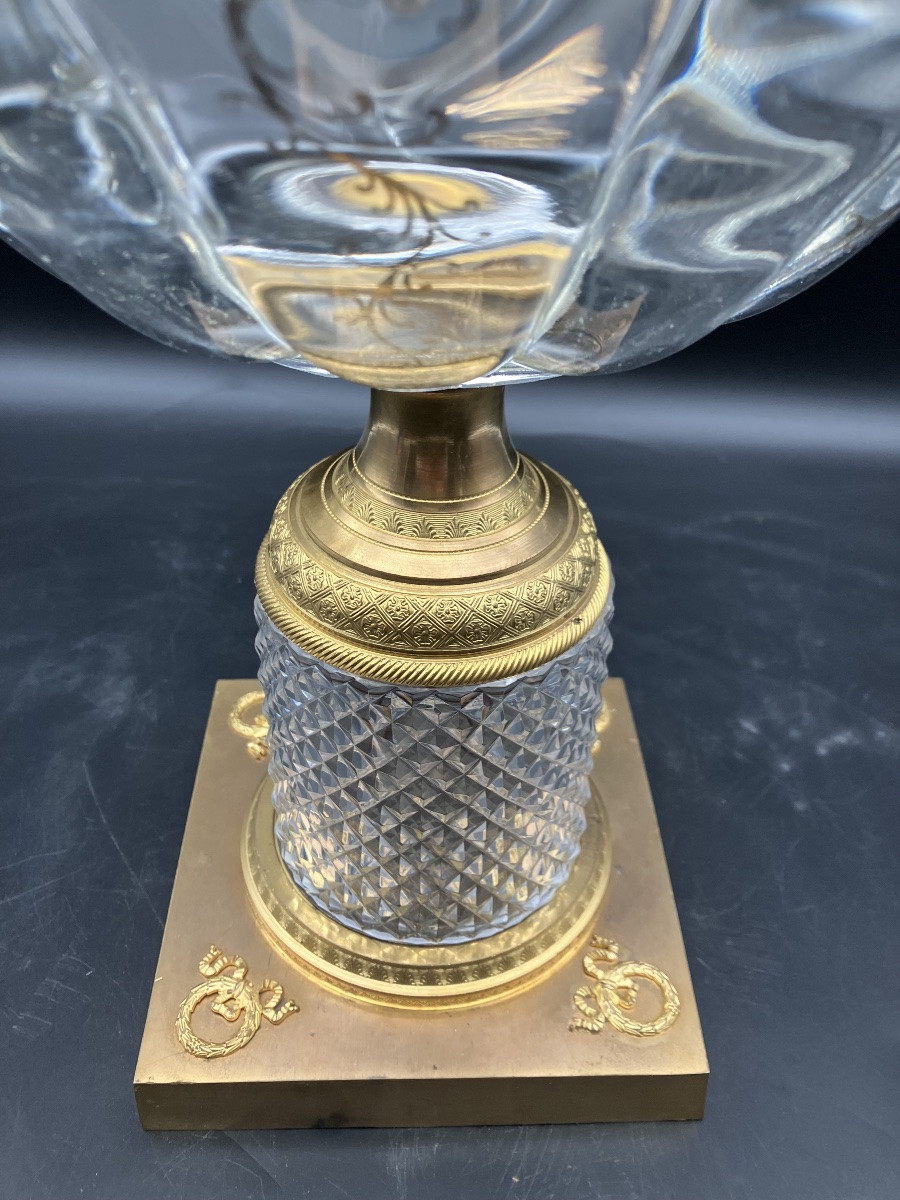 Empire Crystal And Gilt Bronze Cup -photo-6