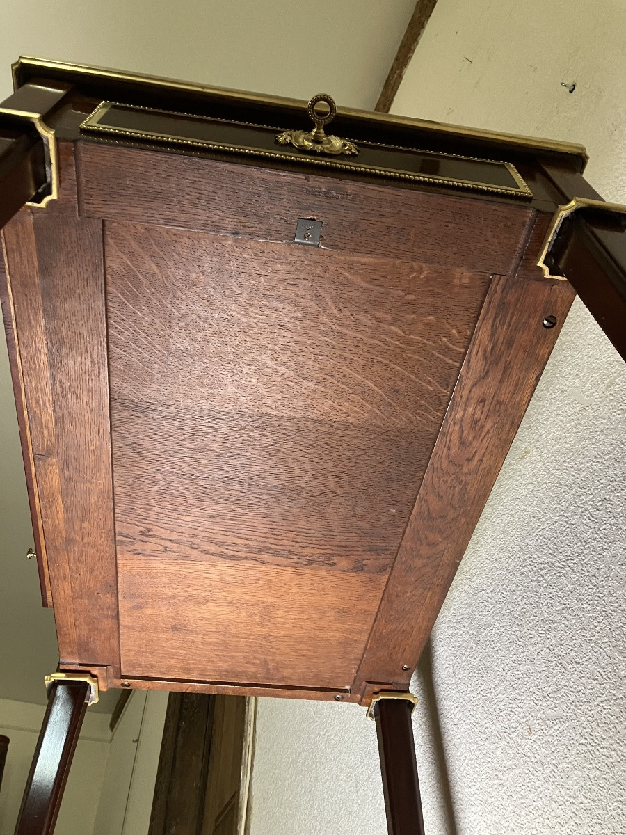 Gervais Maximilien Durand Small Mahogany Writing Desk Stamped G Durand  -photo-1