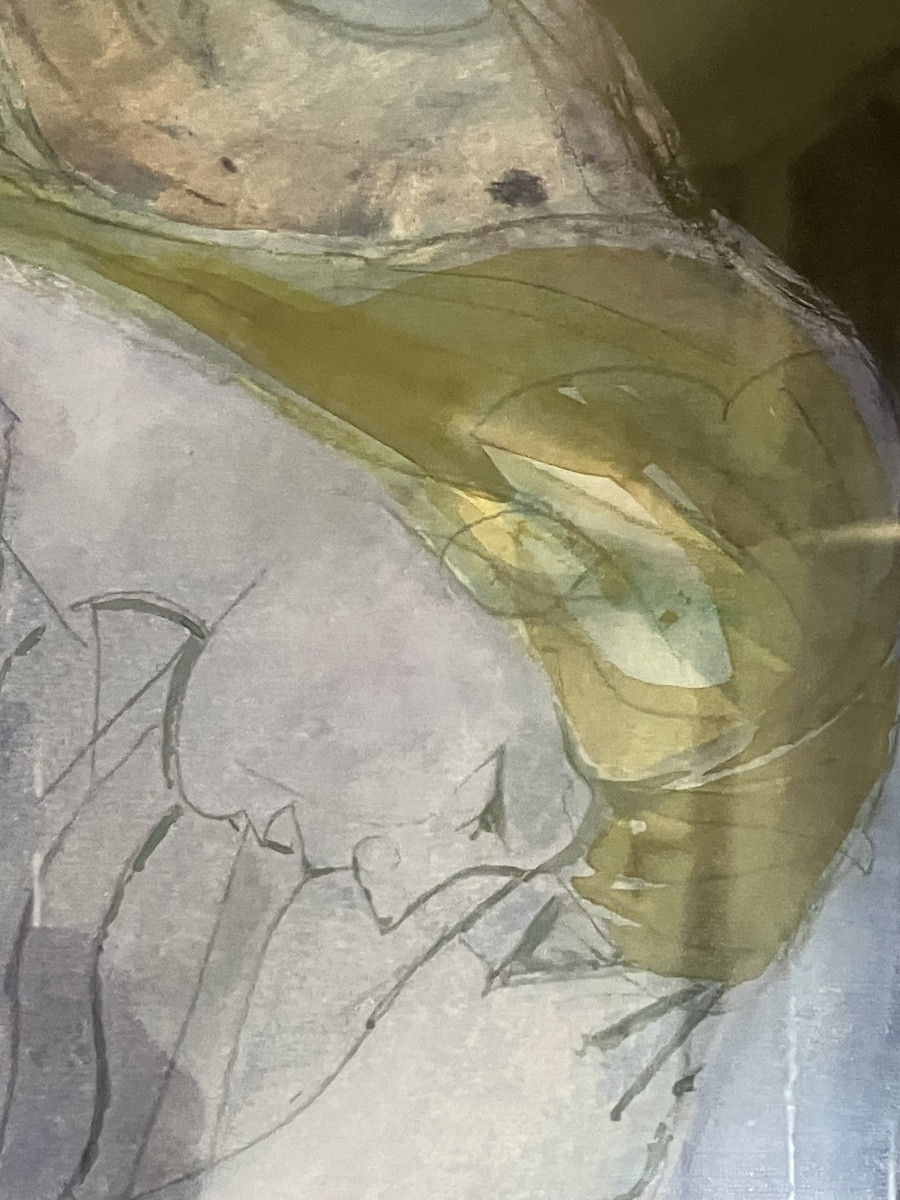 Camille Hilaire Watercolor Drawing The Embrace -photo-3