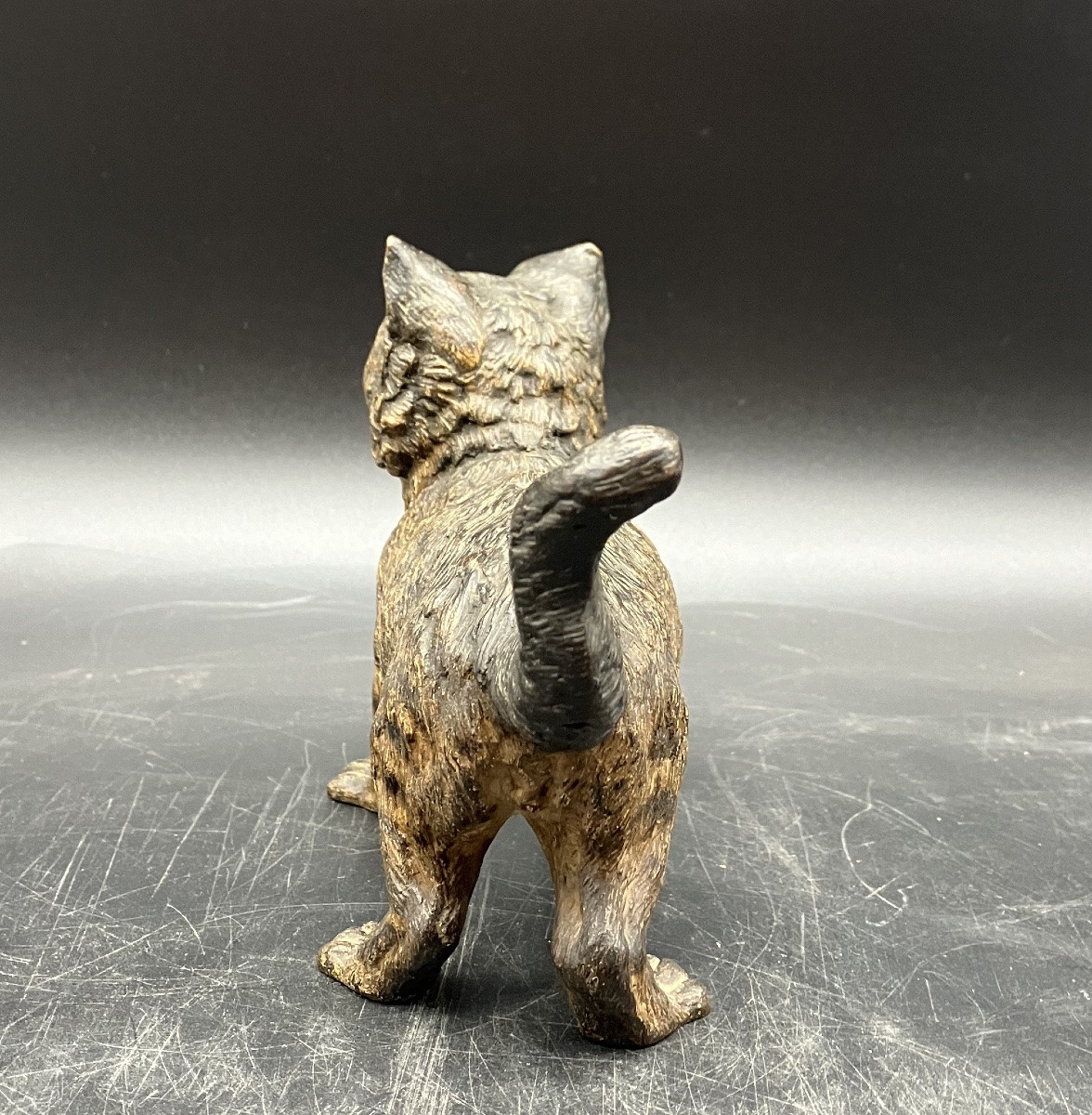 Bronze de Vienne Chat signé Geschützt et monogramme FB de Franz XavierBergmann-photo-2