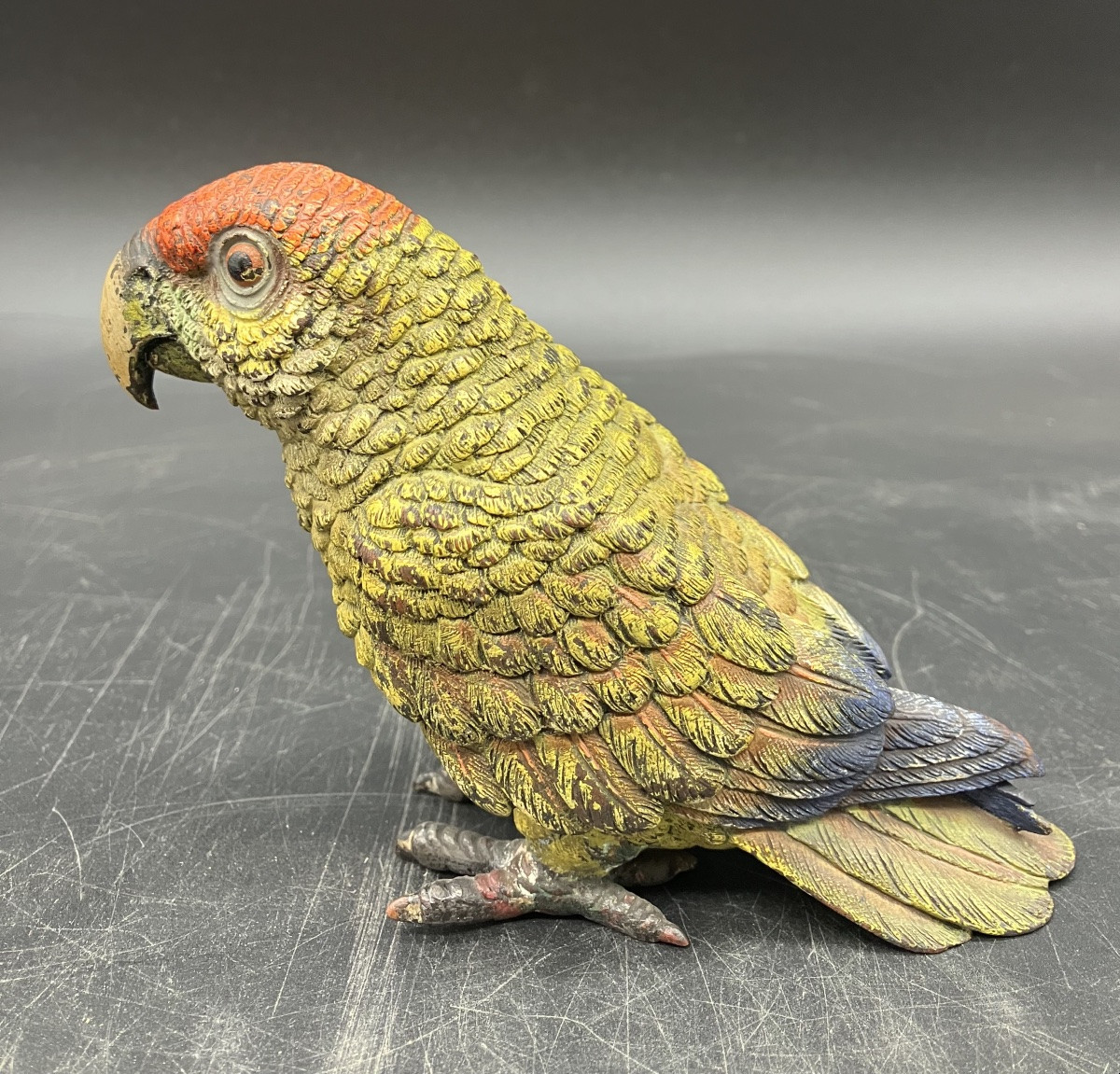 Vienna Bronze Parrot Signed Geschützt -photo-3